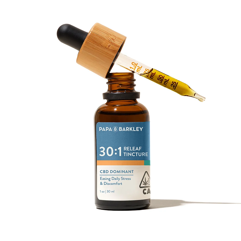 Papa Barkley Releaf Tincture 1:1 CBD:THC, 15ml